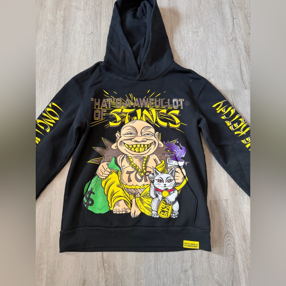 That’s A Aweful Lot Of Cough Syrup Hoodie Sz Small - Picture 3 of 13